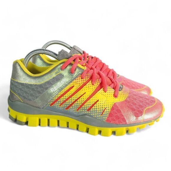 Reebok Realflex Fitframe Strength TR Training Pink Coral/Yellow V45962 Women's 8 - Picture 4 of 11